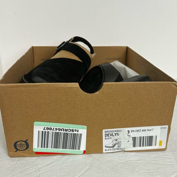 Born Women's Devlyn Black Distressed Suede Platform Boho Chic Clogs Size 9M - Picture 9 of 11